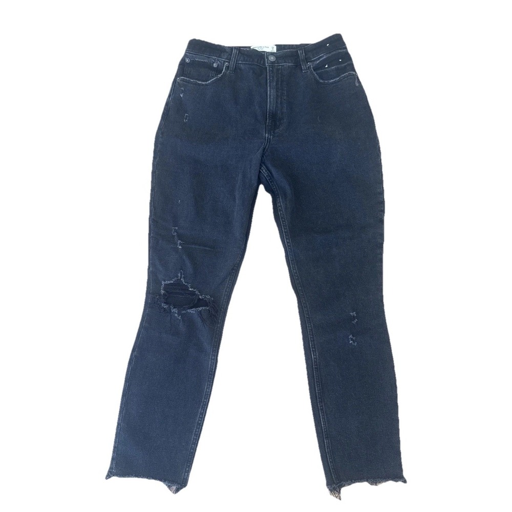 Abercrombie & Fitch The Straight Ultra‎ High Rise 29 Waist 8R. Light Jeans